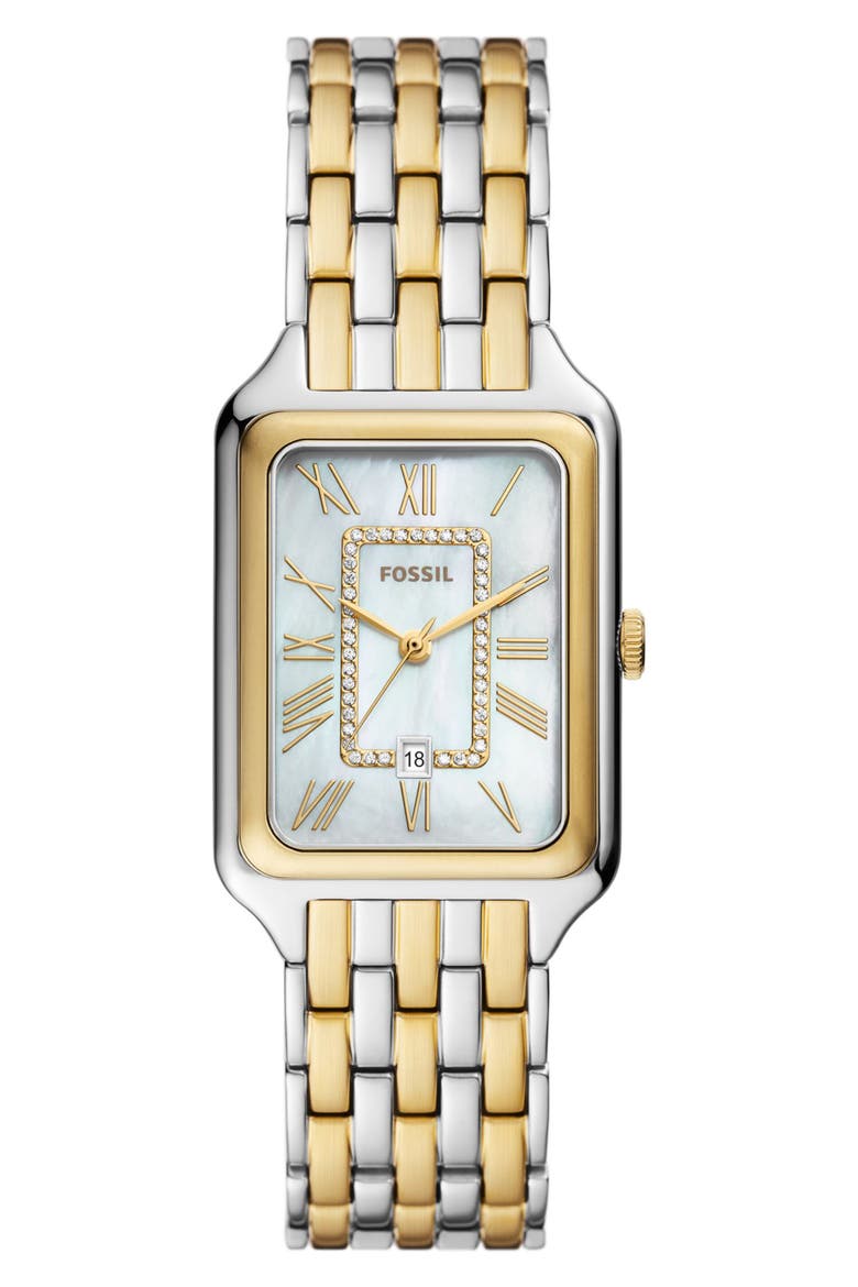 Raquel Bracelet Watch, 26mm x 32mm, Main, color, TWO TONE