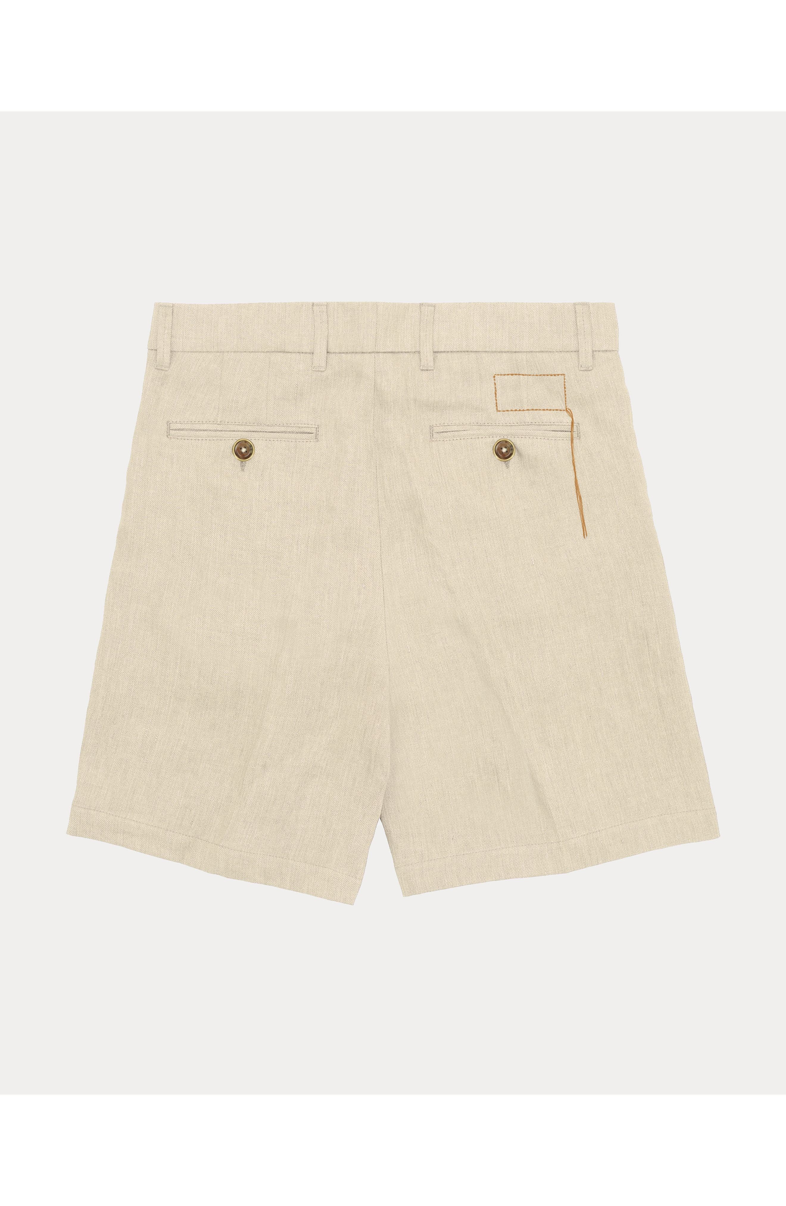 Beachshort Pleated Linen Shorts - image 2