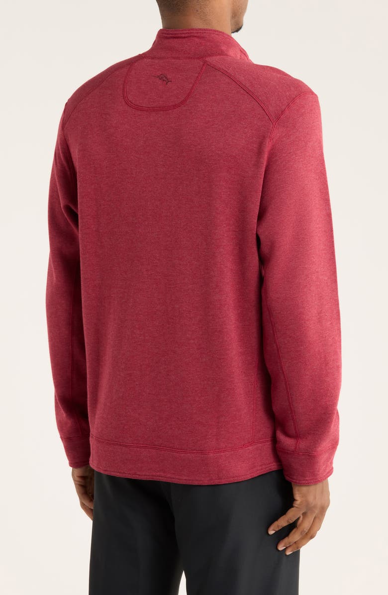 Tommy Bahama New Flip Mock Neck Pullover, Alternate, color, Aged Claret