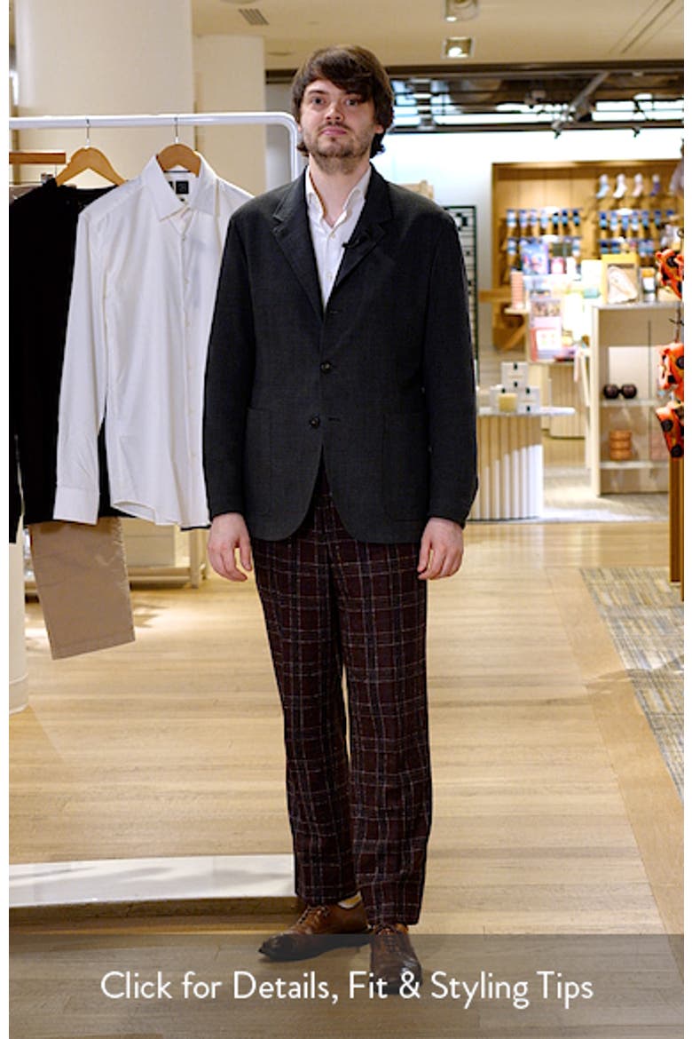 Nuvola Regular Fit Wool Blend Sport Coat video