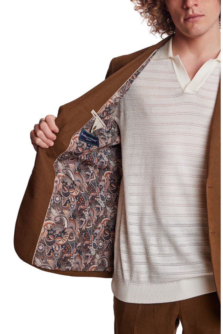 Dover Slim Fit Sport Coat, Alternate, color, BROWN LINEN
