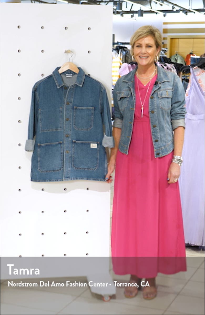 Longline Denim Jacket, sales video thumbnail