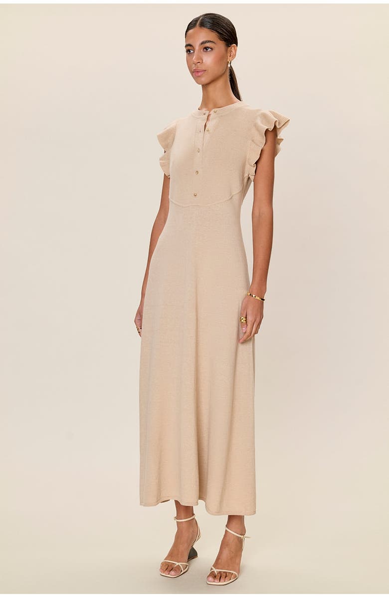 Rebecca Taylor Rhea Sweater Midi Dress, Alternate, color, Oatmeal