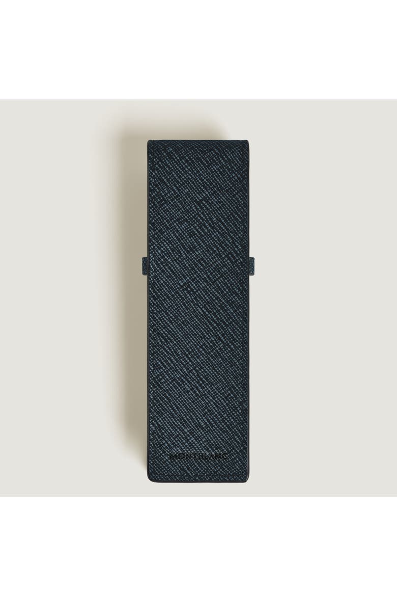 Sartorial Leather 2 Pen Pouch, Alternate, color, BLUE