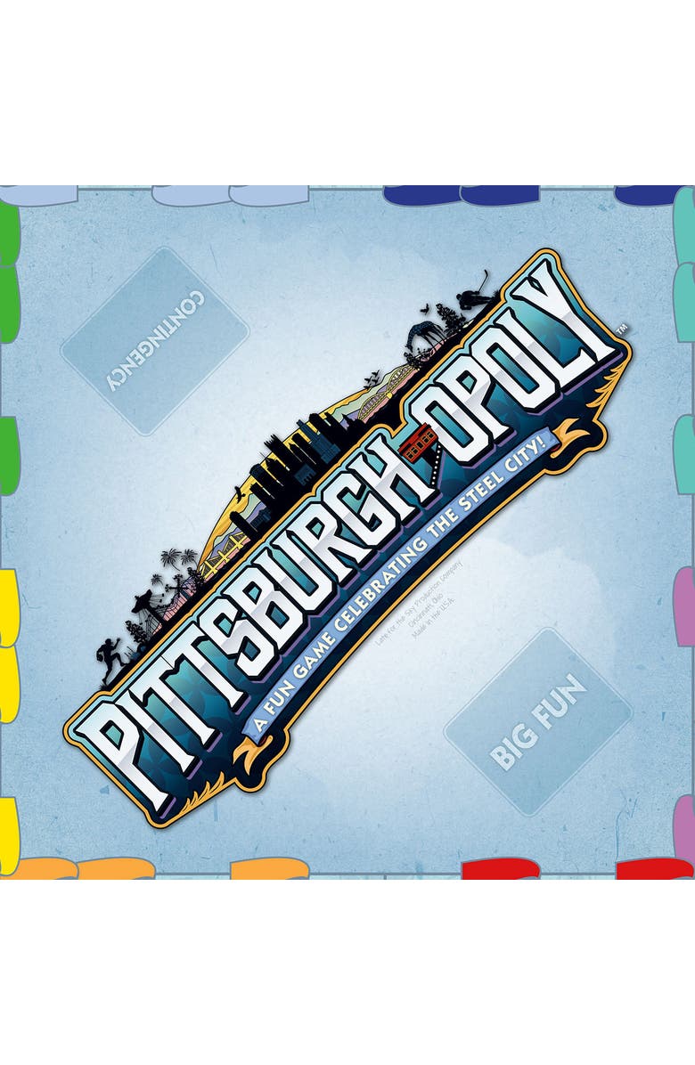 Late for the Sky Pittsburghopoly Monopoly Board Game, Alternate, color, Multicolored