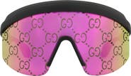 Gucci GG Monogram Shield Sunglasses