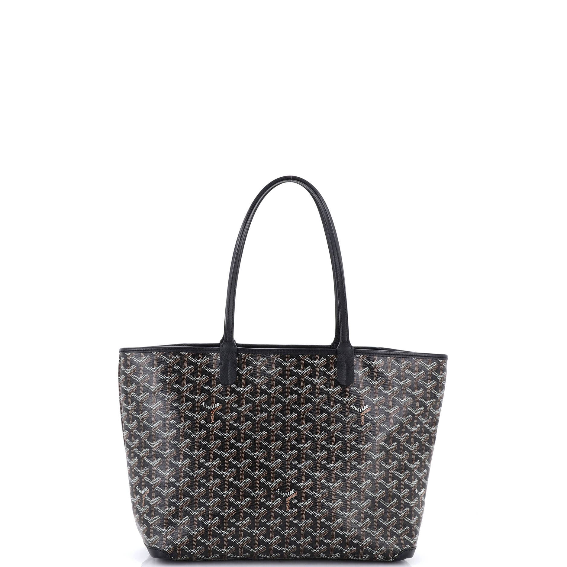 Pre-Owned Goyard Artois Tote Coated Canvas PM, Main, color, Black