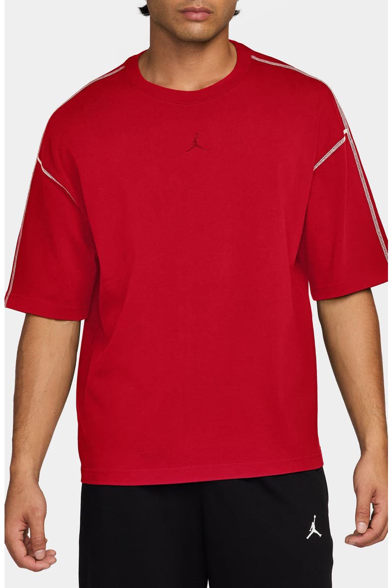 Flight Heavyweight T-Shirt, Main, color, UNIVERSITY RED/ SAIL