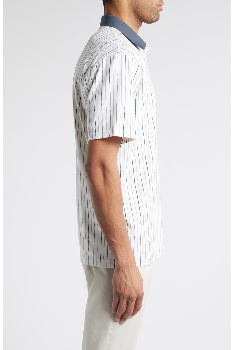 Trail Stripe Golf Polo, Alternate, color, VINTAGE WHITE