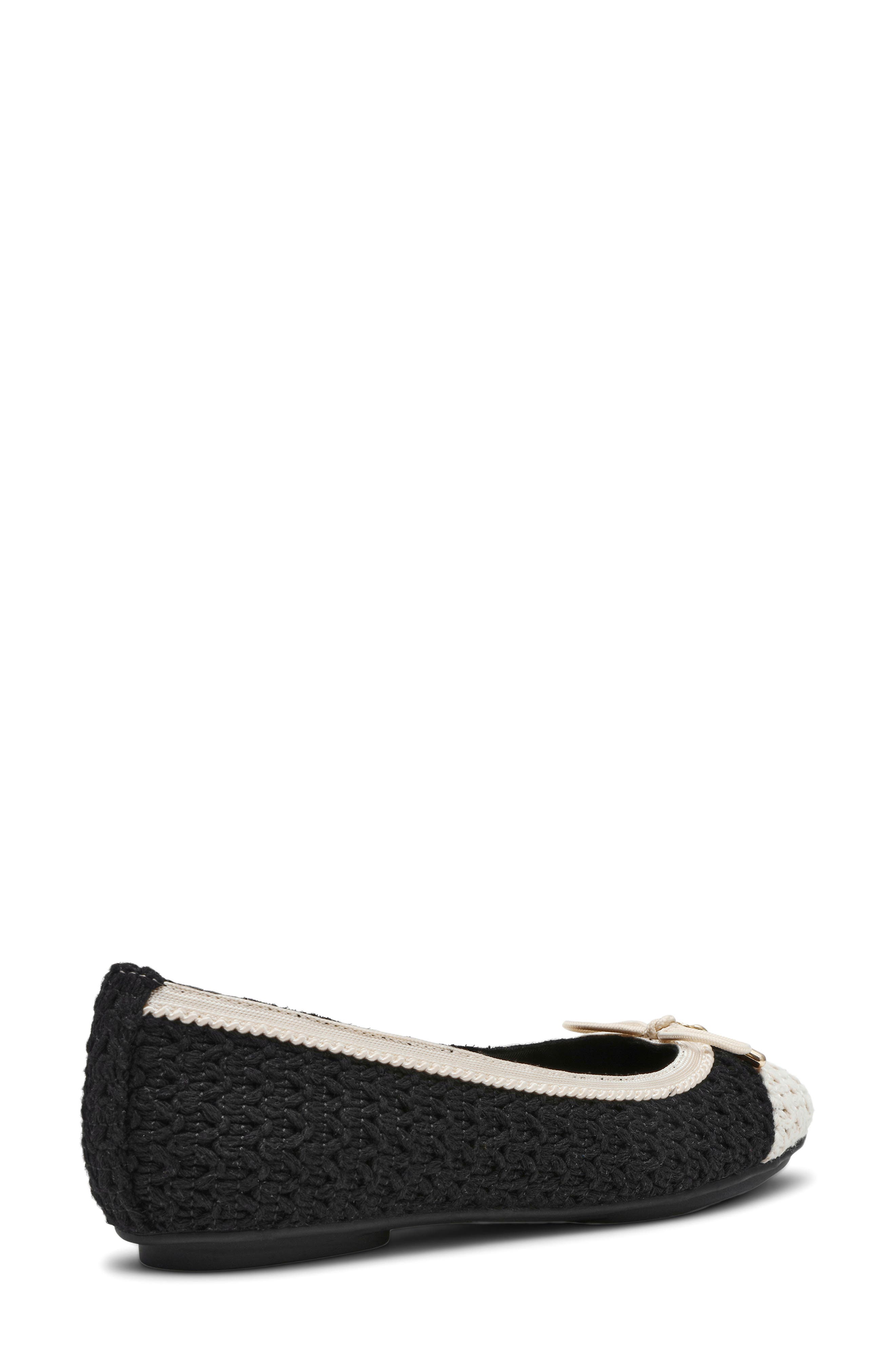 Luci Flat, Alternate, color, BLACK/ CREAM