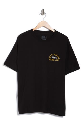 Vans Frat Lxvi Logo Cotton Graphic T-shirt In Black