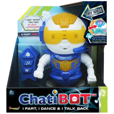 ChatiBot, Blue, The Farting Talk Back Dancing Robot, Infa Red Remote