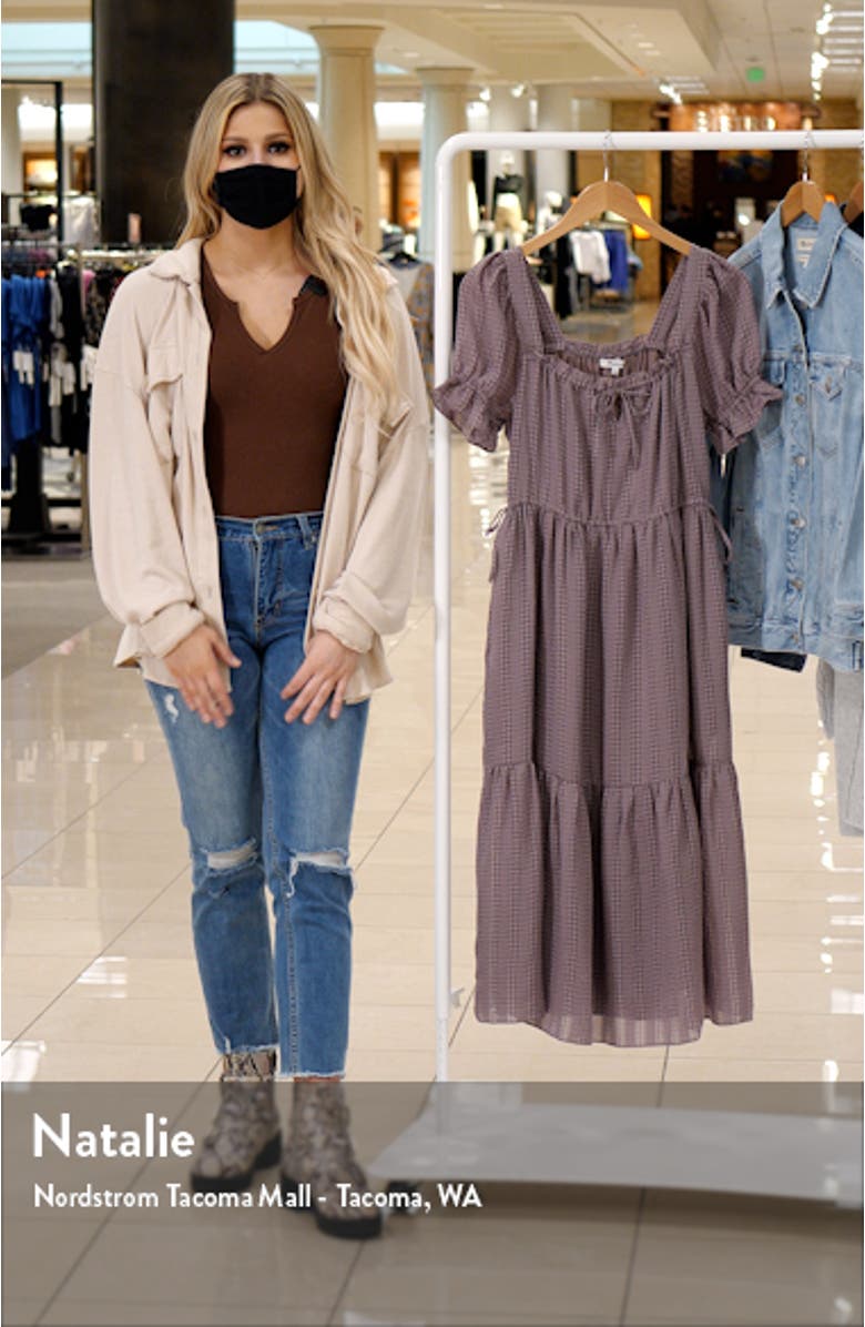 Square Neck Tiered Midi Dress, sales video thumbnail