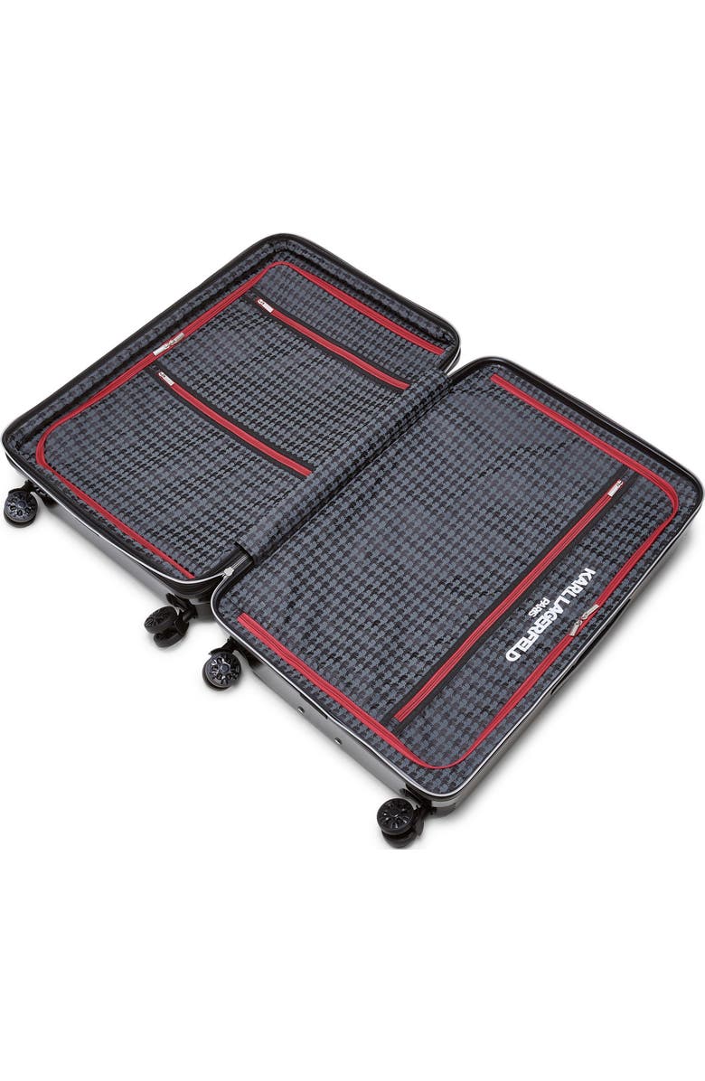 KARL LAGERFELD Up in Paris Upright Suitcase, Alternate, color, Black