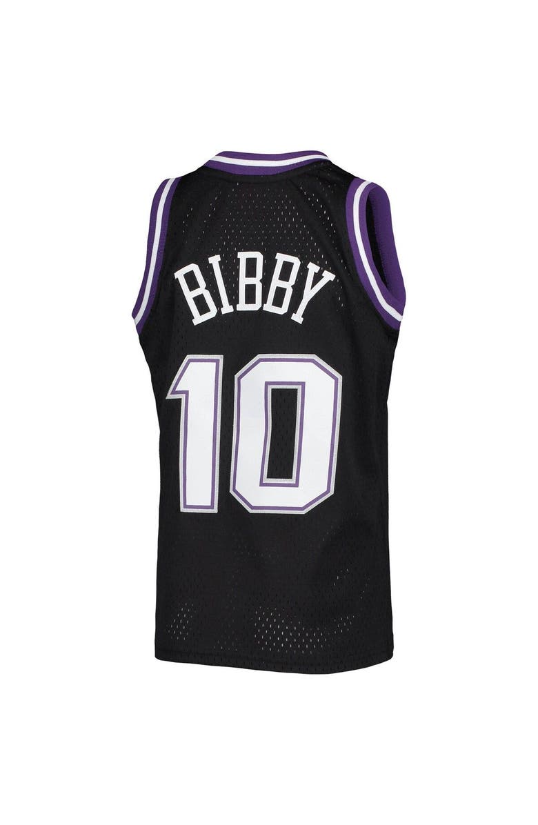 Mitchell & Ness Youth Mitchell & Ness Mike Bibby Black Sacramento Kings 2001-02 Hardwood Classics Swingman Jersey, Alternate, color,