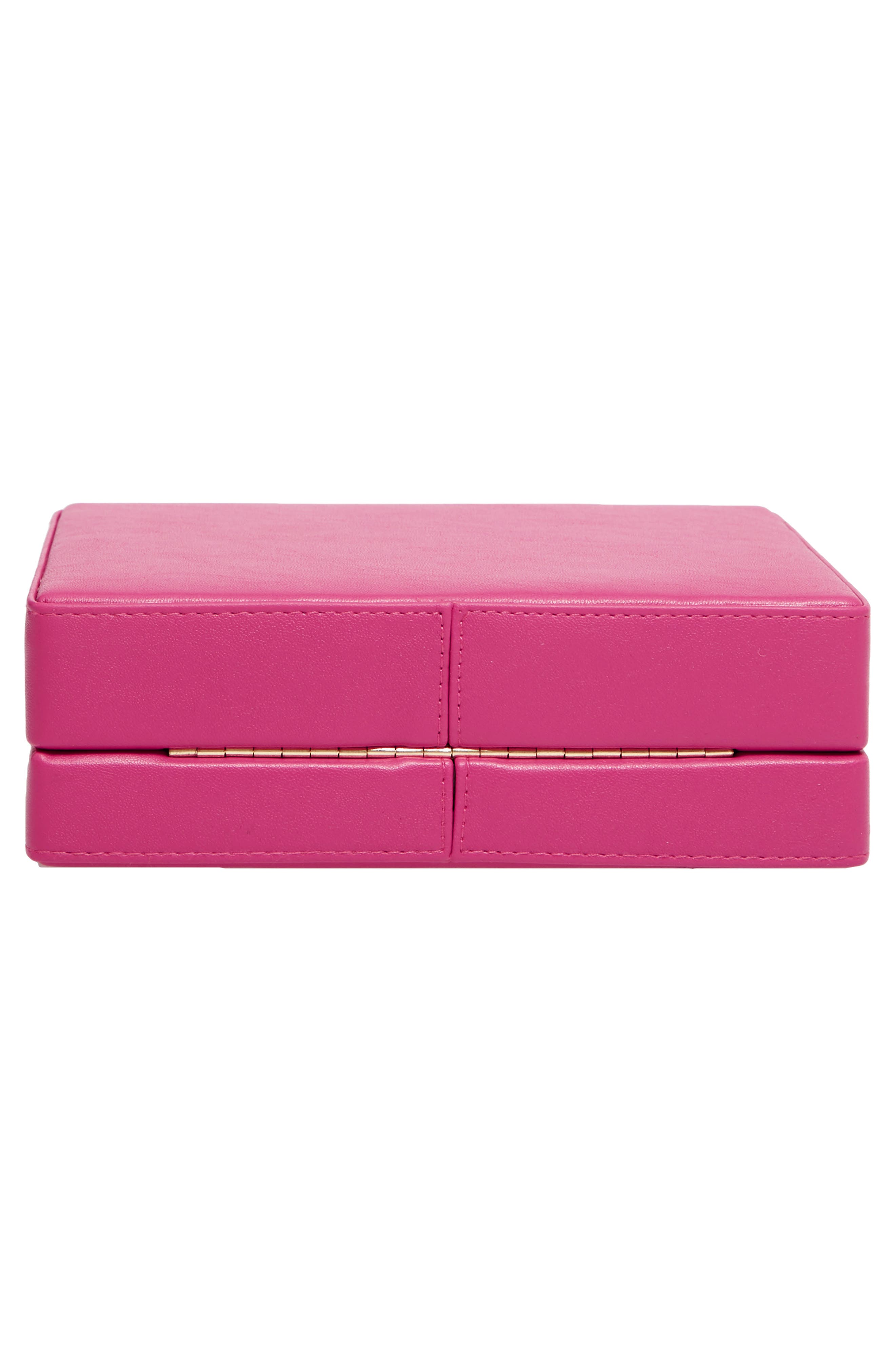 Faux Leather Crossbody Bag, Alternate, color, FUSCHIA