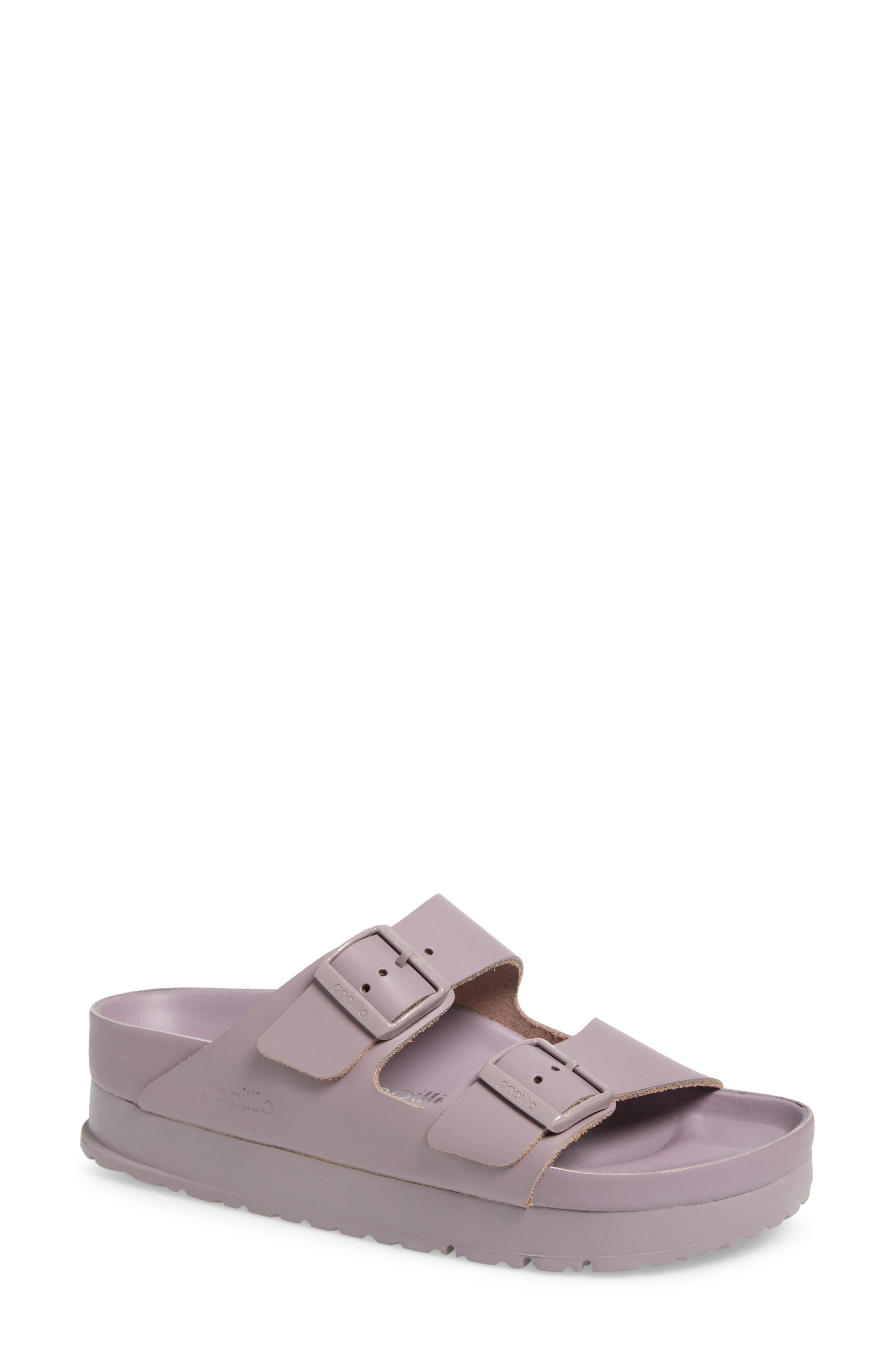 Papillio by Birkenstock Arizona Flex Exquisite Platform Sandal, Main, color, FADED PURPLE