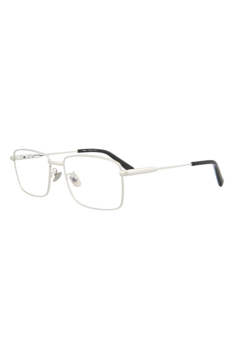 Brioni Novelty 56mm Rectangular Optical Glasses, Alternate, color, 