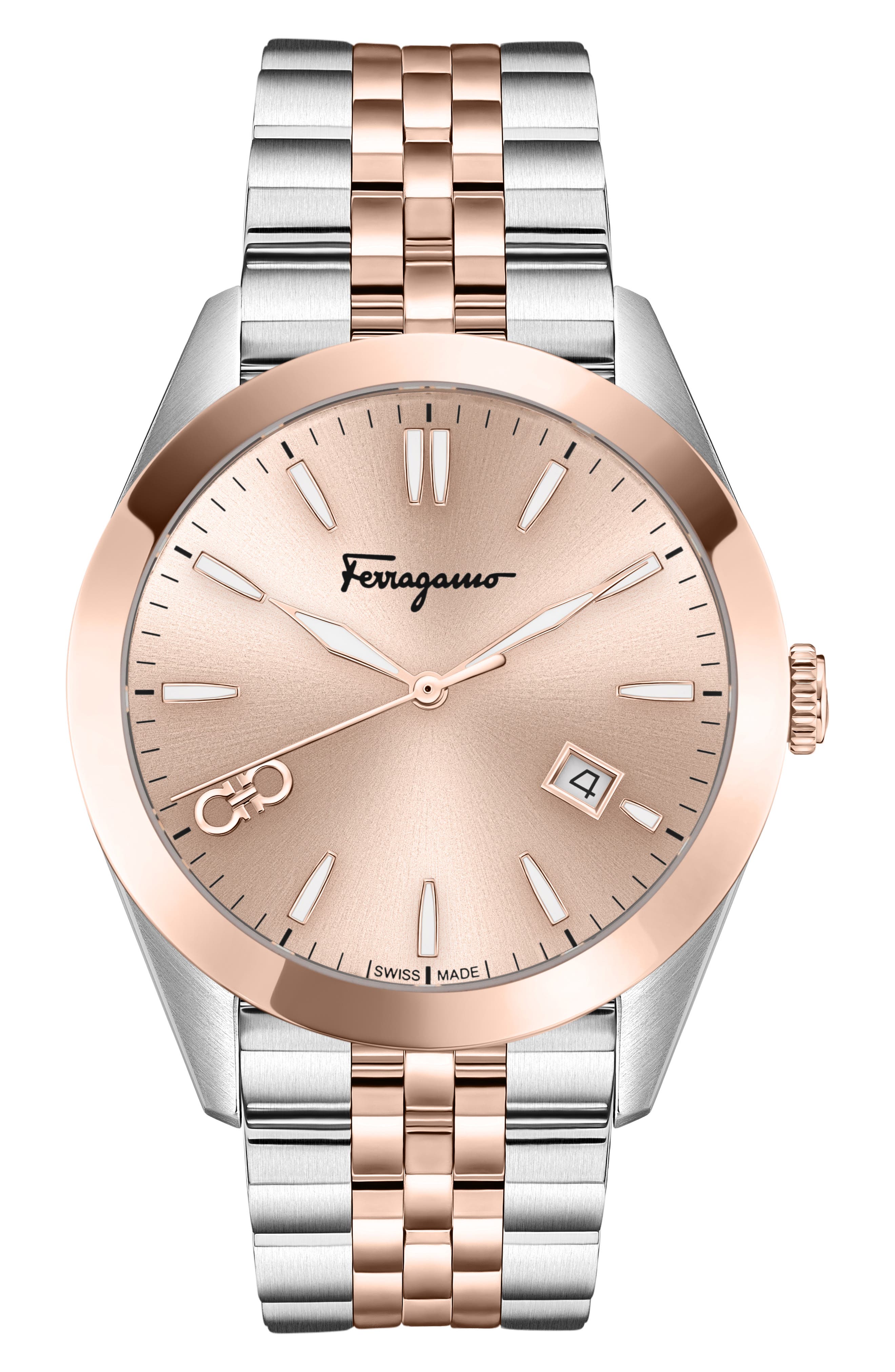 FERRAGAMO Classic Bracelet Watch, 42mm
