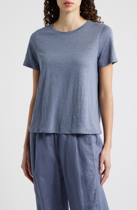 Organic Linen Crewneck T-Shirt