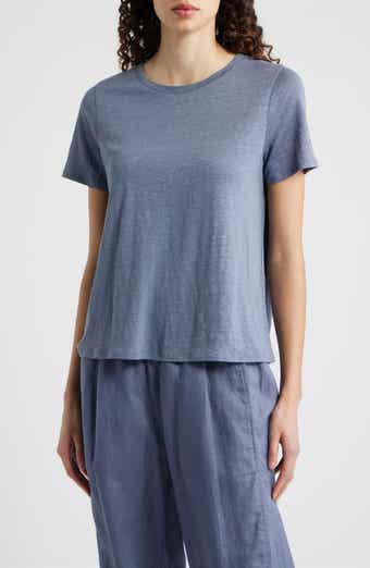Organic Linen Crewneck T-Shirt