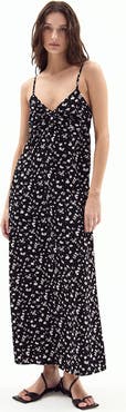 DELUC Rondella Floral Print Sleeveless Maxi Dress