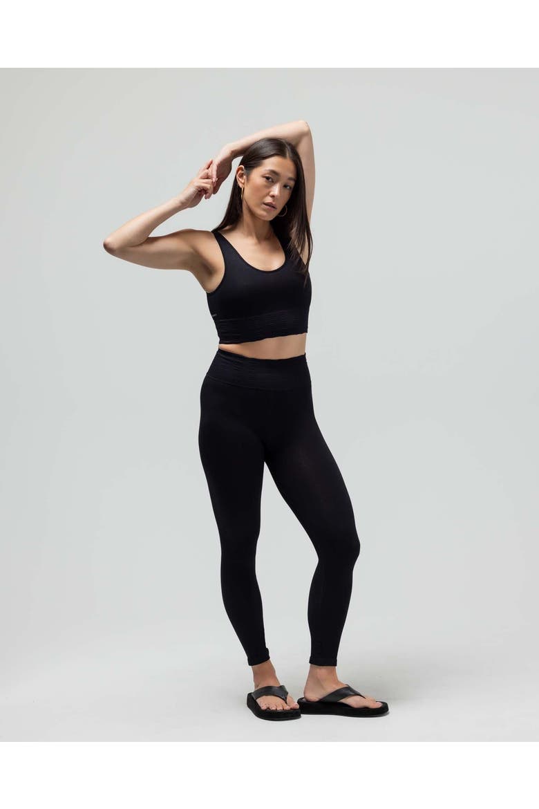 The Ribbed Legging, Main, color, BLACK