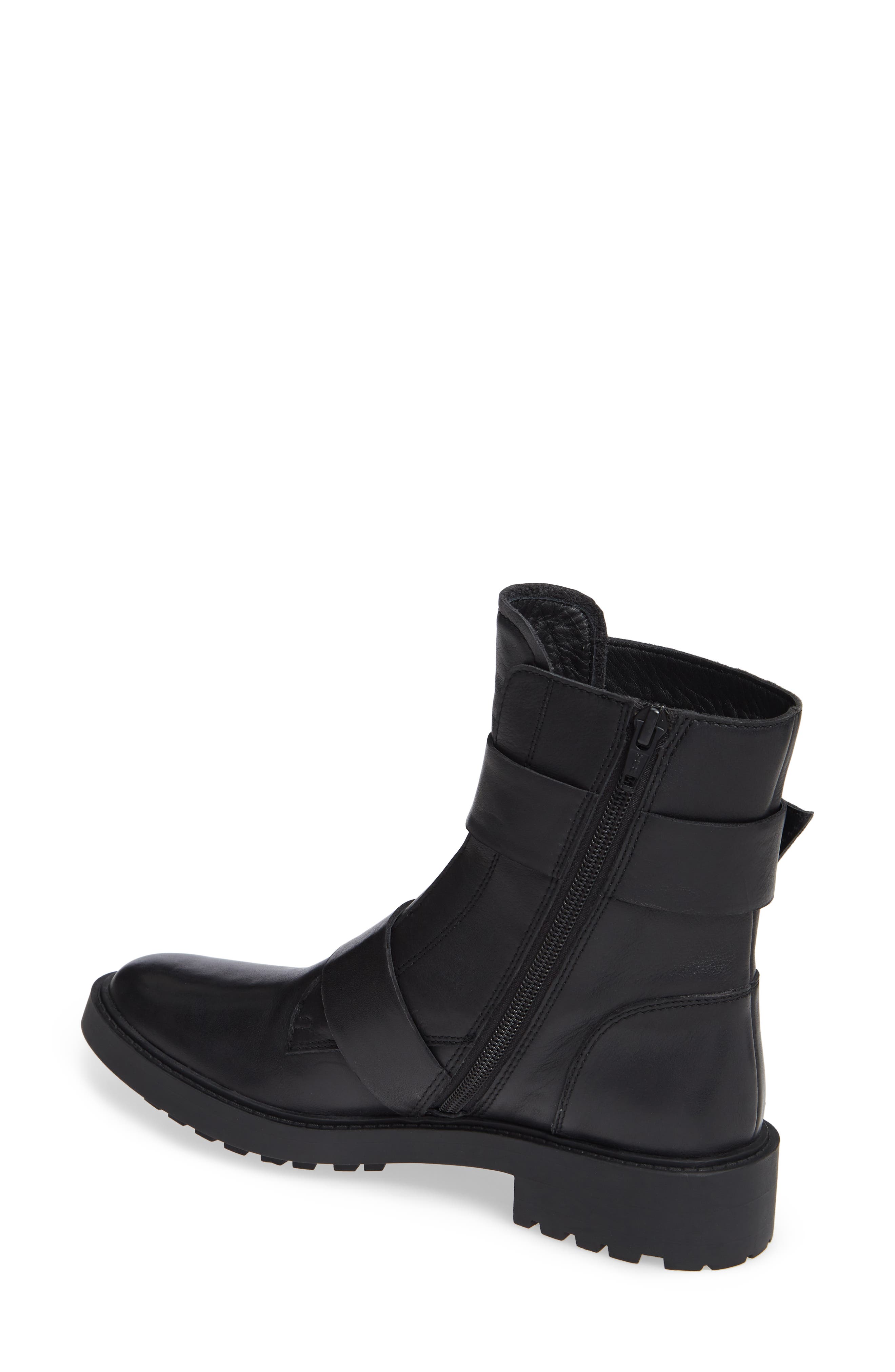 Teigan Moto Bootie, Alternate, color, BLACK LEATHER