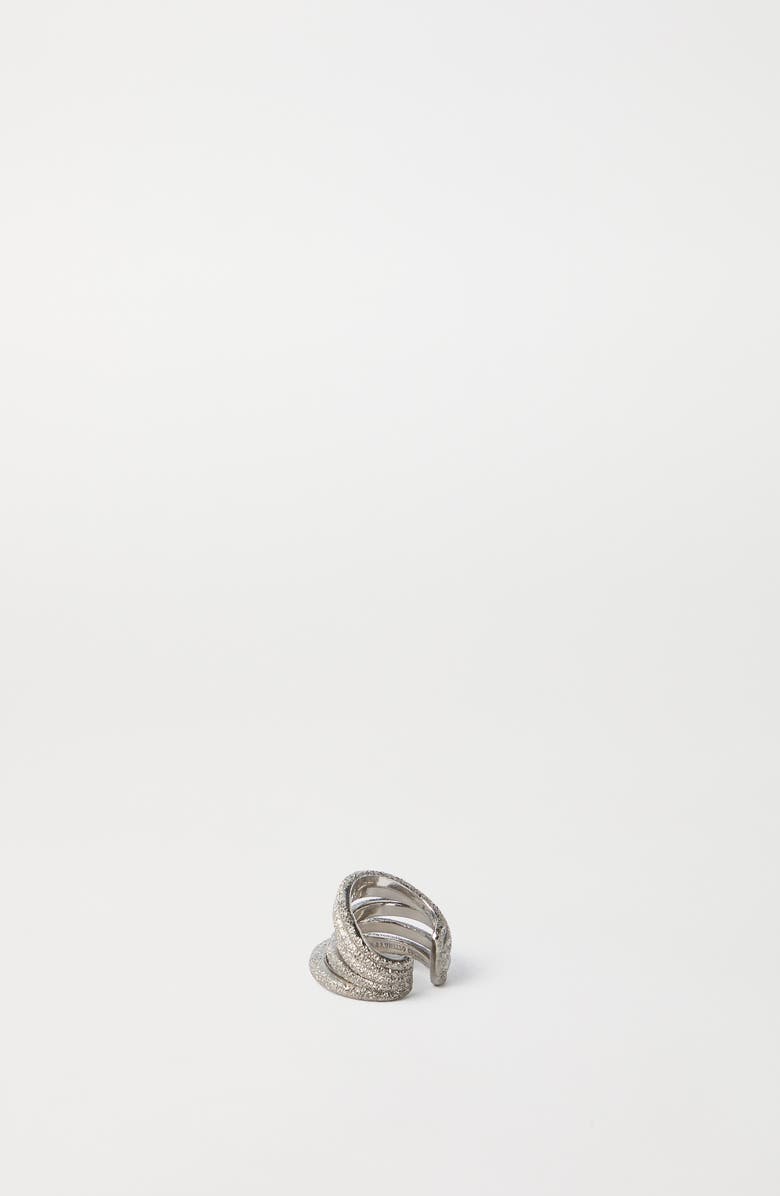 Brunello Cucinelli Sterling Silver ear cuff, Alternate, color, Silver