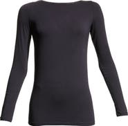 Majestic Filatures Soft Touch Long Sleeve Merrow Edge Boatneck T-Shirt