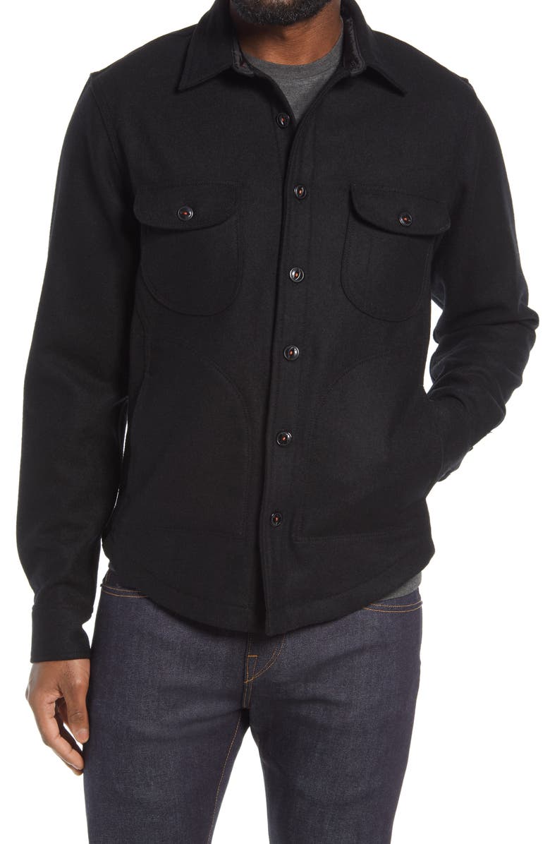 HIROSHI KATO Heavy Melton Wool Jacket, Alternate, color,