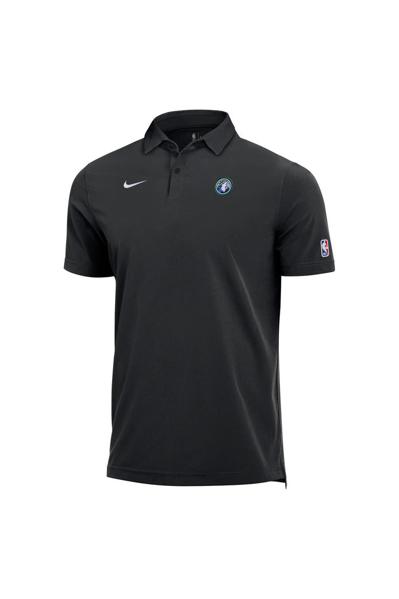 Men's Nike  Black Minnesota Timberwolves 2026/27 Dri-FIT Coaches Polo, Alternate, color, Black