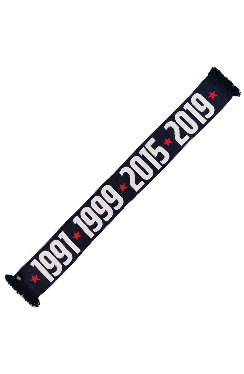 RUFFNECK SCARVES Navy USWNT Championship Years Jacquard Knit Scarf, Alternate, color,