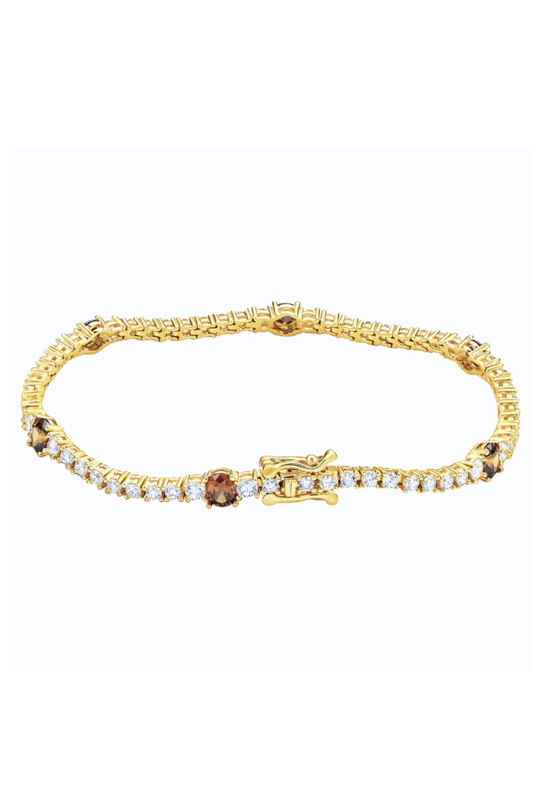Cubic Zirconia Tennis Bracelet, Alternate, color, YELLOW