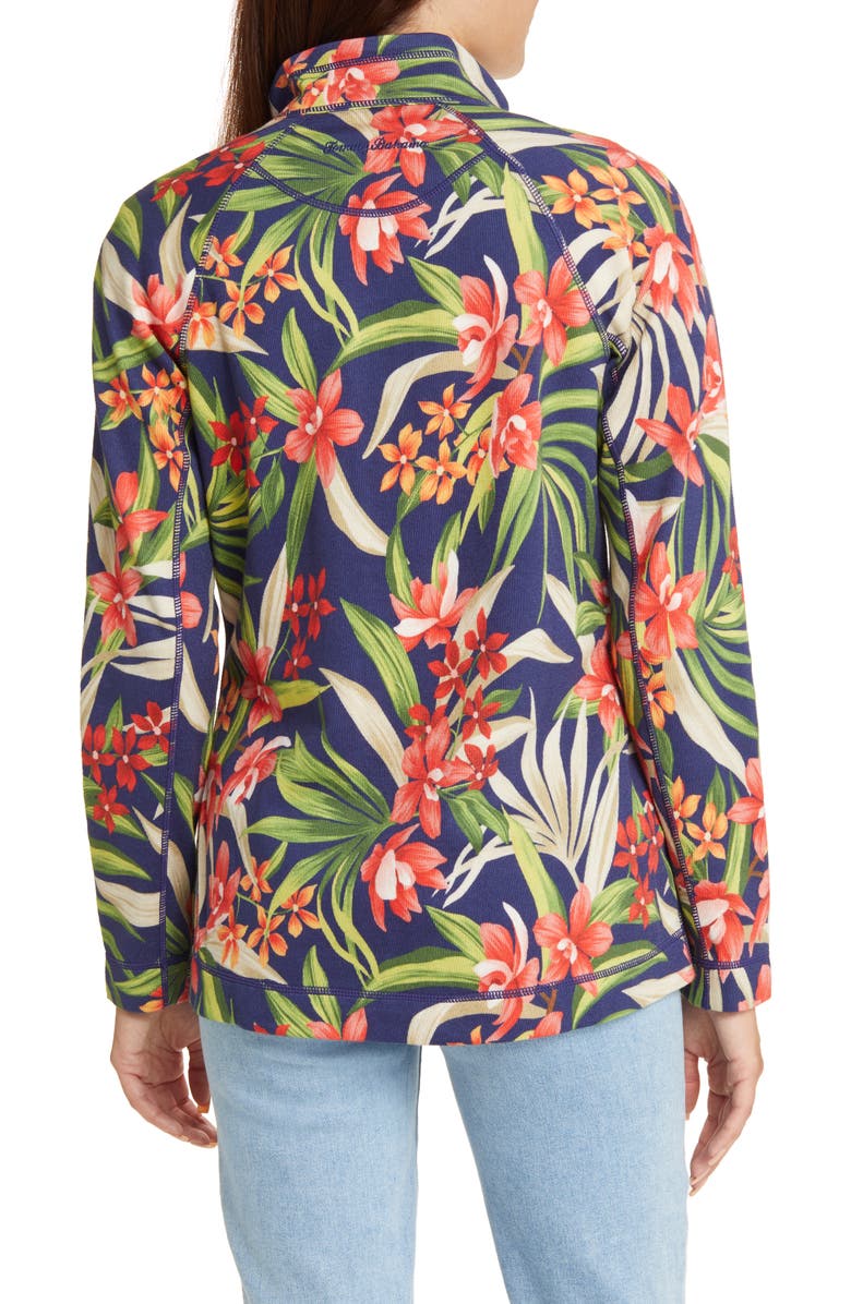 Tommy Bahama Aruba Tropical Print Zip Jacket, Alternate, color, 