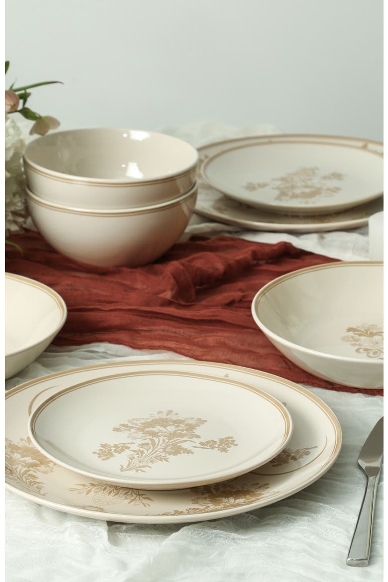 Opal Stoneware 32-Piece Dinnerware Set, Alternate, color, Beige