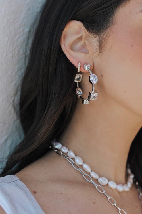 Untamed Petals Ravenna Hoop In Metallic