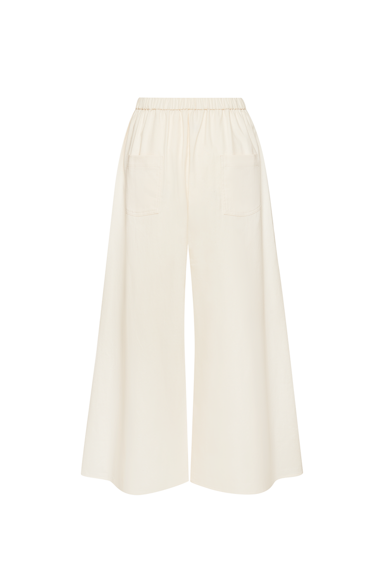 Ansea The Twill Wide Leg Pant, Alternate, color, Bone