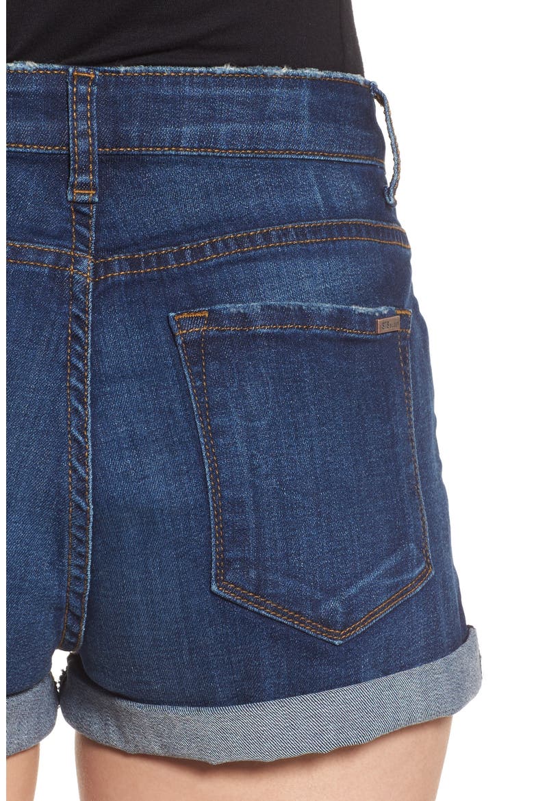 Rose Bowl Cuffed Denim Shorts, Alternate, color, SAGELAND