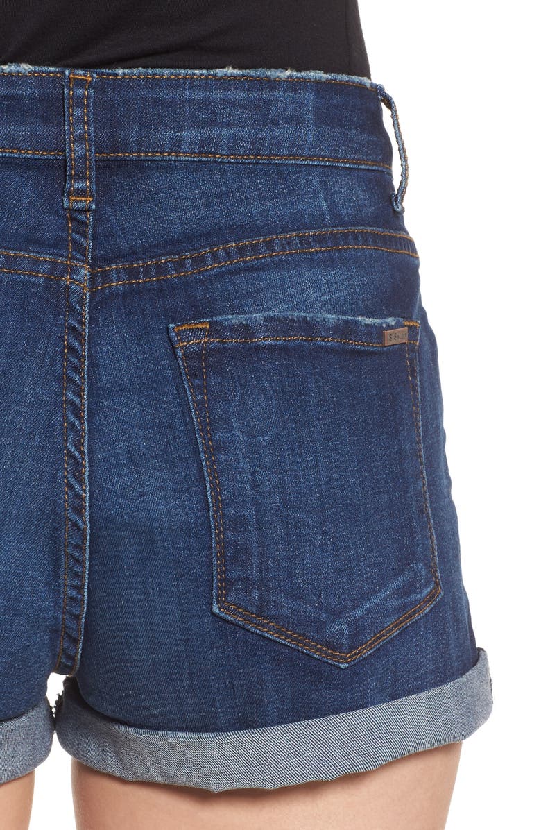 STS Blue Rose Bowl Cuffed Denim Shorts, Alternate, color, 