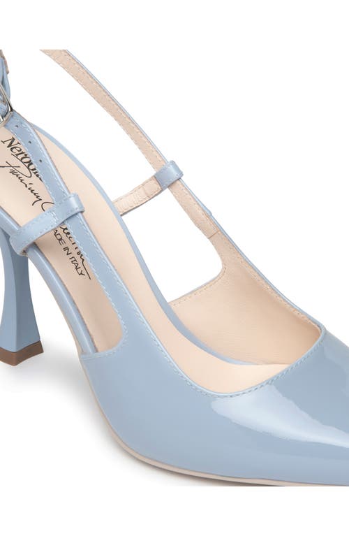 Nerogiardini Pointed Toe Slingback Pump In Sky Blue