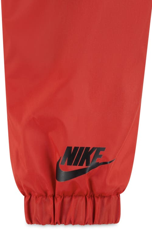 Nike Kids' Swoosh Fleece Lined Windbreaker Jacket In University Red