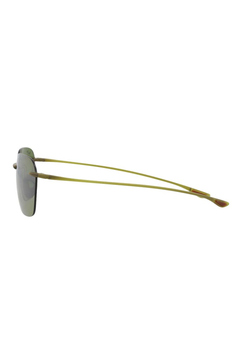 50mm Polarized Bi-Gradient Square Sunglasses, Alternate, color, OLIVE OLIVE GREEN