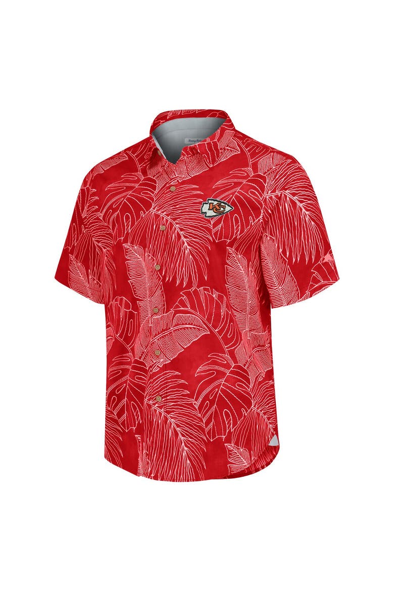 Men's Tommy Bahama Red Kansas City Chiefs Sport Vine Line Button-Down Shirt, Alternate, color, Red