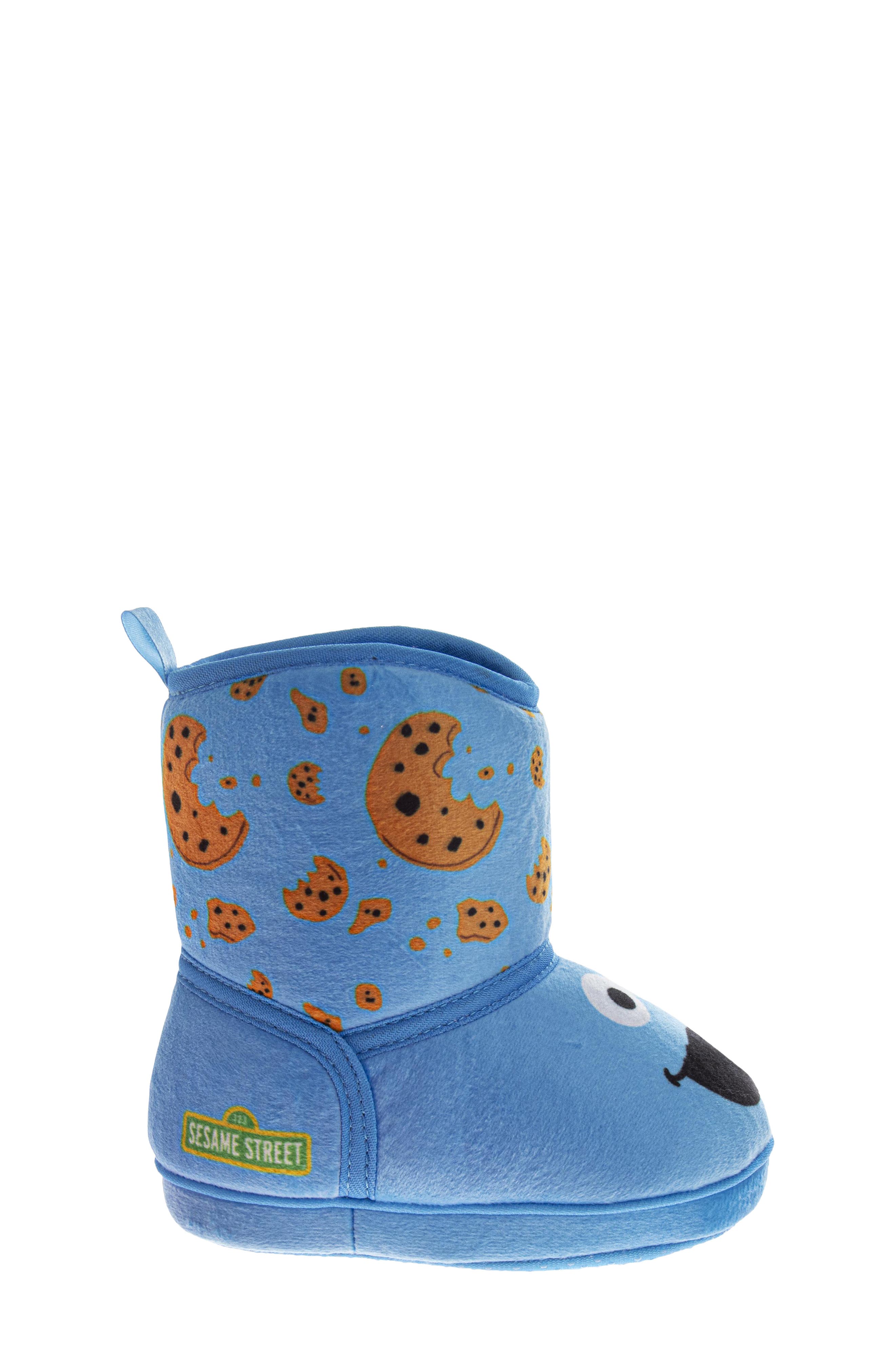 Kids' Sesame Street Cookie Monster Boot, Alternate, color, BLUE