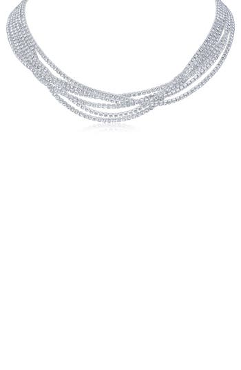 Jardin Layered Necklace In Silver