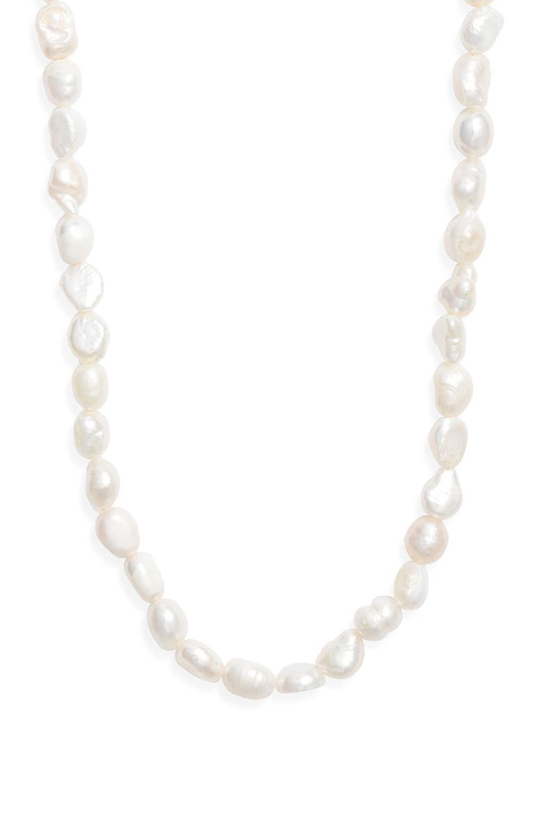 Child of Wild Anamarie Freshwater Pearl Necklace, Main, color, White