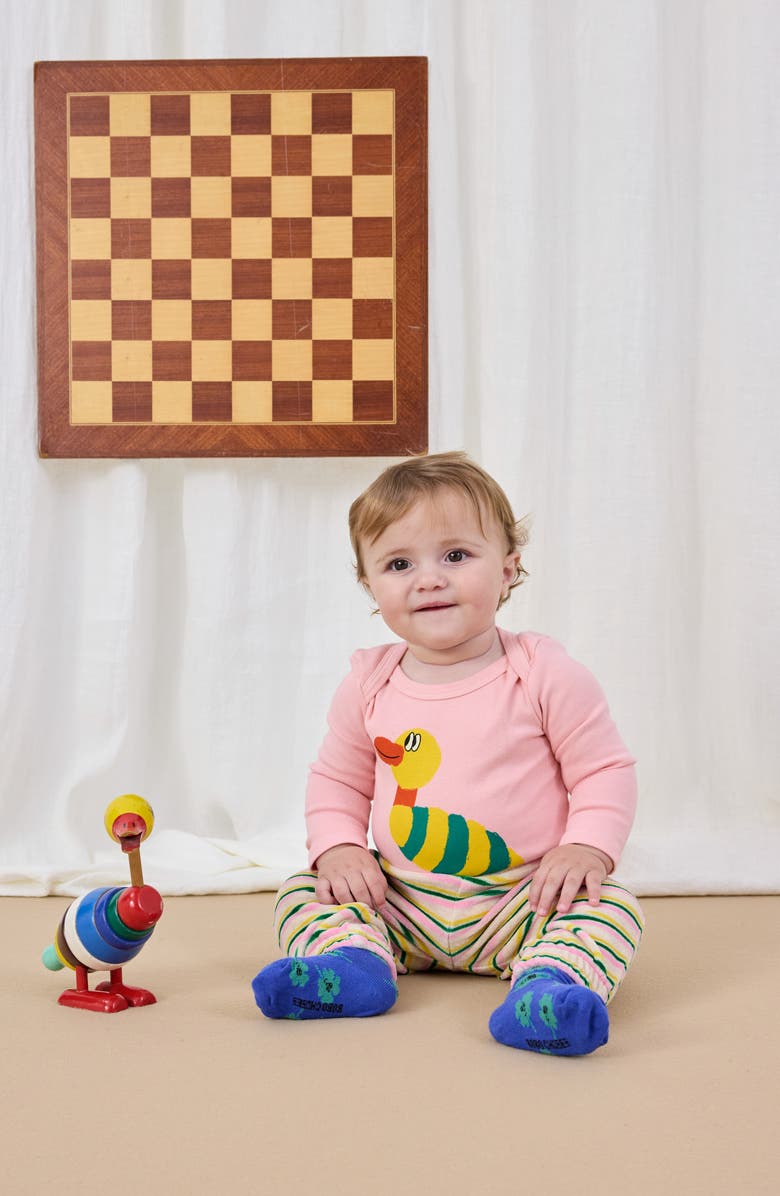 Bobo Choses Striped Rib Stripe Leggings, Alternate, color, Multicolor