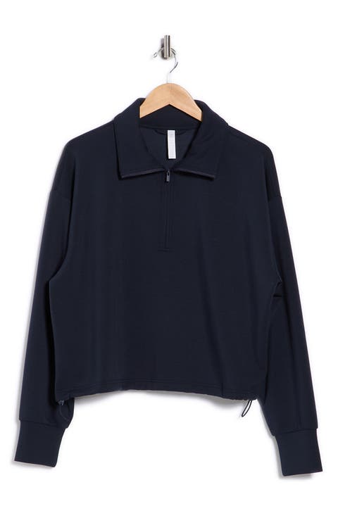 Whisper Knit Half Zip Sweatshirt