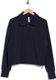 Z by Zella Whisper Knit Half Zip Sweatshirt